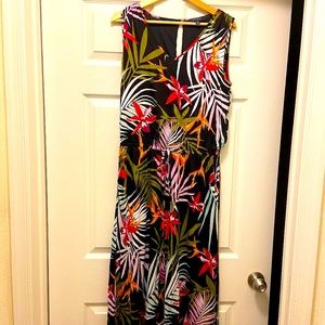 3/$25 Tropical Sleeveless Jumpsuit
